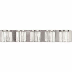 Livex 50535-91 Ashton Brushed Nickel ADA 5-Light Bath Wall Sconce
