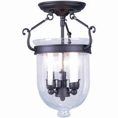 Livex 5061-07 Jefferson Bronze 10" Ceiling Lighting