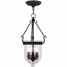 Livex 5063-04 Jefferson Black Mini Pendant Light