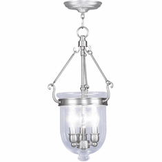 Livex 5063-91 Jefferson Brushed Nickel Mini Pendant Lighting