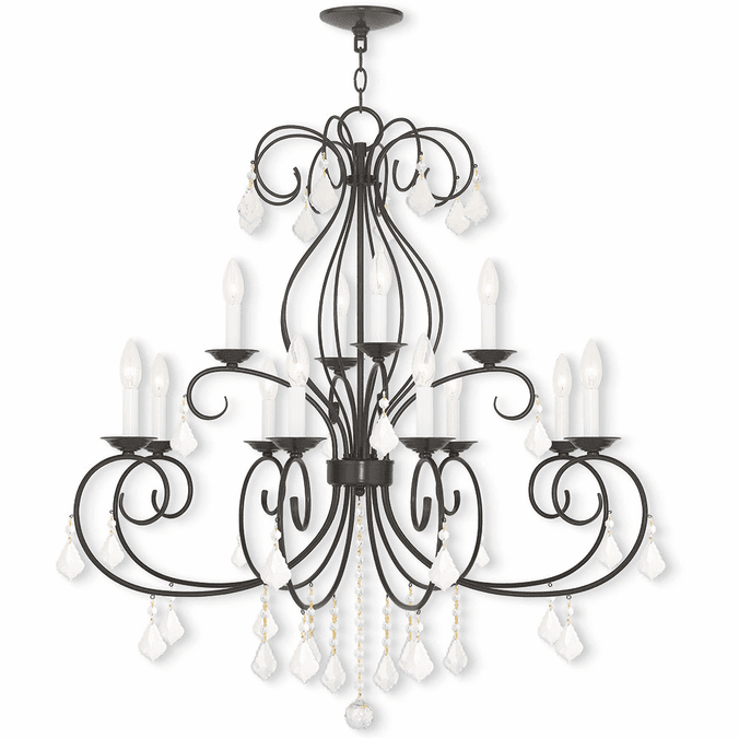 Livex 50770-92 Donatella English Bronze Ceiling Chandelier
