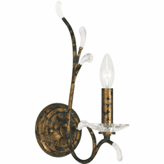 Livex 51001-71 Serafina Hand Applied Venetian Golden Bronze Wall Sconce Lighting