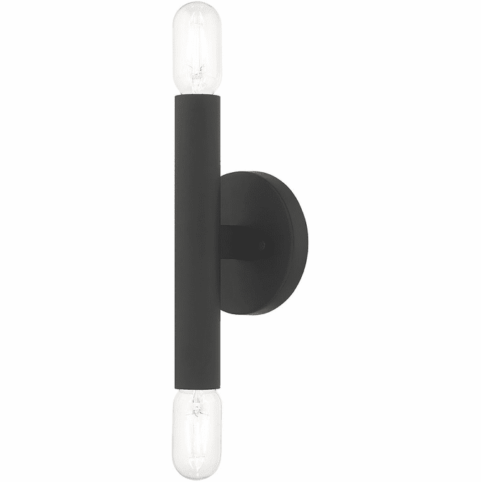 Livex 51132-04 Copenhagen Modern Black Wall Sconce Lighting