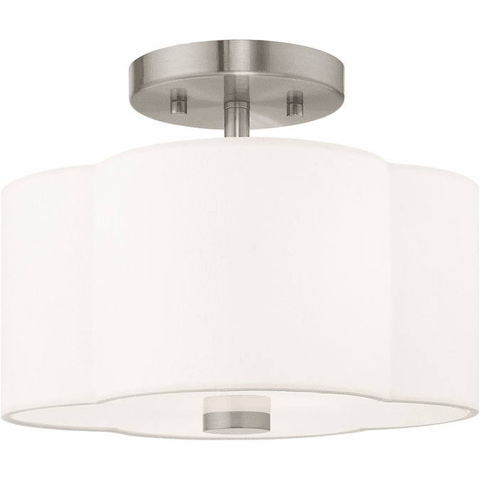 Livex 52151-91 Chelsea Brushed Nickel Overhead Lighting
