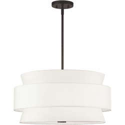 Livex 60025-07 Fontana Modern Bronze Drum Lighting Pendant