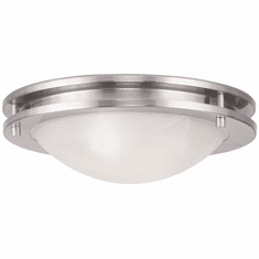 Livex 7057-91 Ariel Brushed Nickel 11" Ceiling Light Fixture