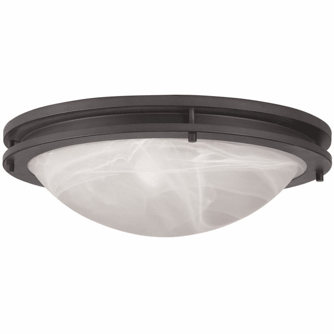 Livex 7059-07 Ariel Bronze 17" Flush Lighting