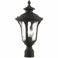 Livex 7848-14 Oxford Textured Black Outdoor 15.5" Lamp Post Light