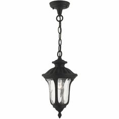 Livex 7849-14 Oxford Textured Black Exterior 7" Drop Lighting Fixture