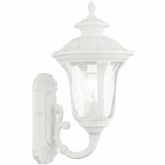 Livex 7850-13 Oxford Textured White Outdoor 16" Lighting Wall Sconce