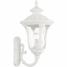 Livex 7852-13 Oxford Textured White Exterior 19" Wall Mounted Lamp