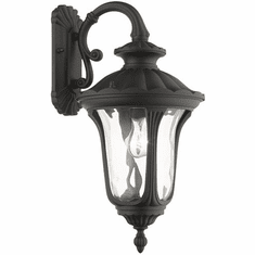 Livex 7853-14 Oxford Textured Black Exterior 19" Wall Lighting Fixture