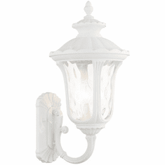 Livex 7856-13 Oxford Textured White Exterior 22" Wall Light Sconce