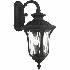 Livex 7857-14 Oxford Textured Black Exterior 23" Wall Sconce