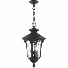 Livex 7858-14 Oxford Traditional Textured Black Exterior Hanging Light