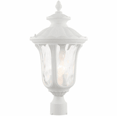 Livex 7859-13 Oxford Textured White Outdoor 22" Post Light