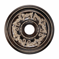 Livex 8200-40 Traditional Hand Rubbed Bronze with Antique Silver Accents 22.5" Medallion