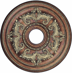 Livex 8200-64 Traditional Palacial Bronze with Gilded Accents 22.5" Medallion