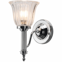 Lucas McKearn BB-CARROLL1-PC Carroll Modern Polished Chrome Wall Sconce Lighting