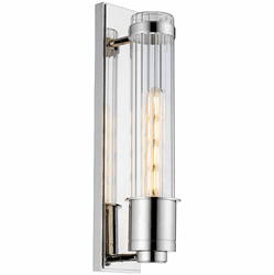 Lucas McKearn BB-WELLINGTON-PC Wellington Contemporary Polished Chrome Lighting Wall Sconce