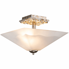 Lucas McKearn FM1002S-2 Star Traditional Silver Leaf 14.5" Flush Mount Lighting