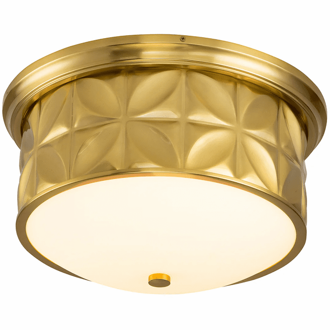 Lucas McKearn FM1300AGB-17 Epsilon Contemporary Aged Brass Ceiling Lighting