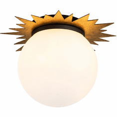 Lucas McKearn FM90417G-15 Soleil Modern Weathered Zinc / Gold Overhead Lighting