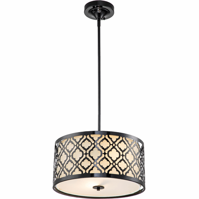 Lucas McKearn GN/ARABELLA/P/M-BLK Arabella Contemporary Black 16" Drum Hanging Light