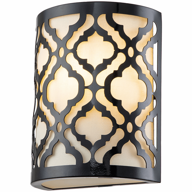 Lucas McKearn GN/ARABELLA1-BLK Arabella Contemporary Black Wall Lighting
