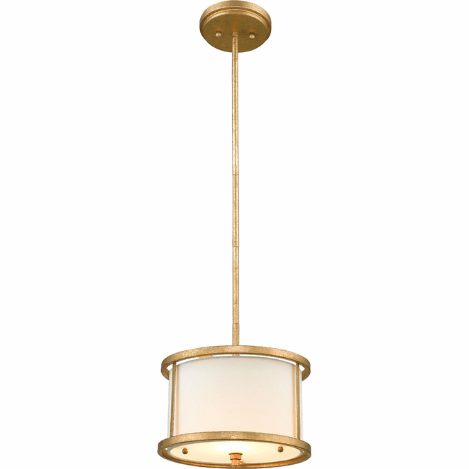 Lucas McKearn GN/LEMURIA/MP Lemuria Traditional Distressed Gold Mini Drum Hanging Pendant Lighting