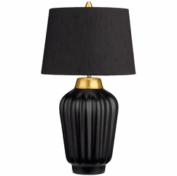 Lucas McKearn QN-BEXLEY-TL-BKBB Bexley Contemporary Black / Brushed Brass Table Lighting