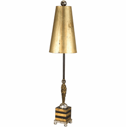 Lucas McKearn TA1008 Noma Luxe Contemporary Black Metal Buffet Lighting Table Lamp