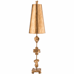 Lucas McKearn TA1013 Fragment Contemporary Black and Taupe Buffet Table Lamp