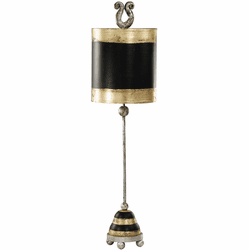 Lucas McKearn TA1023 Phoenician Modern Silver Leaf Table Light