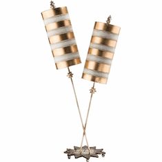 Lucas McKearn TA1030 Nettle Luxe Modern Gold Table Lamp Lighting