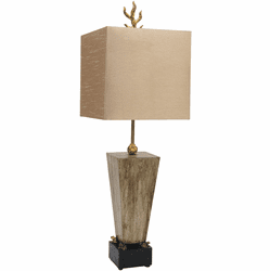 Lucas McKearn TA1075 Grenouille Modern Umber Side Table Lamp