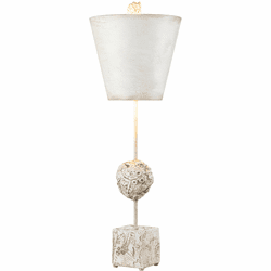 Lucas McKearn TA1164 Petra Modern Bone White Table Lamp