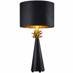 Lucas McKearn TA1261 Flambeau Contemporary Black Table Lamp Lighting