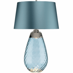 Lucas McKearn TLG3025L Lena Modern Blue Side Table Lamp