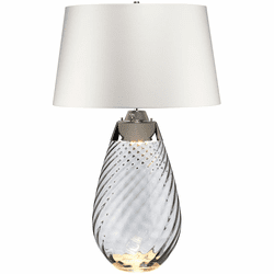 Lucas McKearn TLG3026L-OWSS Lena Contemporary Smoke Table Light
