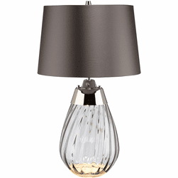 Lucas McKearn TLG3026S Lena Contemporary Smoke Table Lamp Lighting
