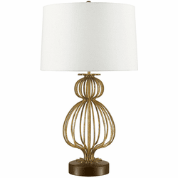 Lucas McKearn TLM-1007 Lafitte Contemporary Glazed Gilt Table Lighting