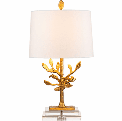 Lucas McKearn TLM-1033 Audubon Contemporary Distressed Gold Table Lamp