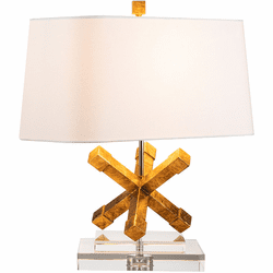 Lucas McKearn TLW-1008 Jackson Square Modern Distressed Gold Table Light