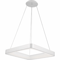 Lumpure 5304-850SQP-ALU-3 Chicago Contemporary Aluminum LED 24" Pendant Lamp