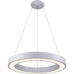 Lumpure 5342-860ROP-WH-TR-CCT Berlin Contemporary Matte White LED 31.5" Hanging Lamp