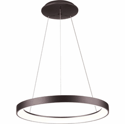 Lumpure 5367-848ROP-BBC-3 Alaska Modern Brushed Brown Gold LED Pendant Lamp