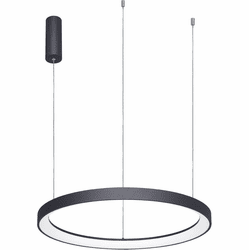 Lumpure 5367-848RPP-BK-3 Alaska Contemporary Matte Black LED Pendant Lighting Fixture