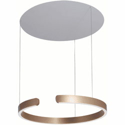 Lumpure 5373-860RP-BG-3 Tokio Modern Brushed Gold LED Ceiling Pendant Light