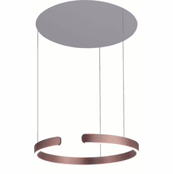Lumpure 5373-860RP-BRG-3 Tokio Contemporary Brown Coffee LED Pendant Lighting Fixture